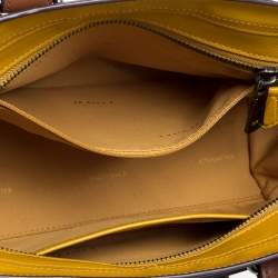 Pre Owned Coach Light Blue Leather Swagger 27 Carryall Satchel