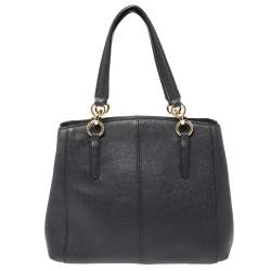 Pre Owned Coach Grey Leather Minetta Satchel