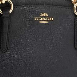 Pre Owned Coach Grey Leather Minetta Satchel