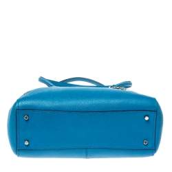 Pre Owned Coach Blue Leather Christie Carryall Satchel