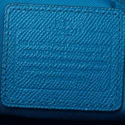 Pre Owned Coach Blue Leather Christie Carryall Satchel