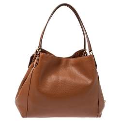 Pre Owned Coach Brown Leather Hadley Hobo