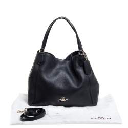 Pre Owned Coach Black Leather Hadley Shoulder Bag