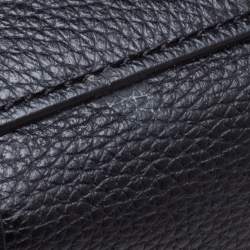 Pre Owned Coach Black Leather Hadley Shoulder Bag