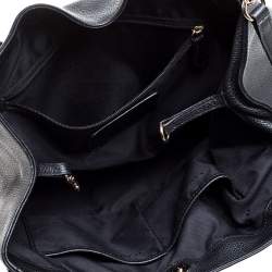 Pre Owned Coach Black Leather Hadley Shoulder Bag