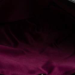 Pre Owned حقيبة ساتشل كوتش ماديسون كيمبرلي كارياول جلد ونايلون شهيرة سوداء