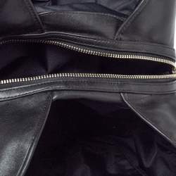 Pre Owned Coach Grey/Black Signature Coated Canvas and Leather Shoulder Bag