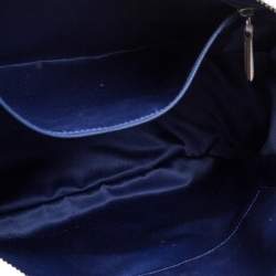 Pre Owned Coach Muticolor Part Op Ast Satin and Leather Carrie Tote 