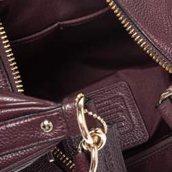 Pre Owned Coach Burgundy Leather Harley Hobo