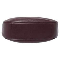 Pre Owned Coach Burgundy Leather Harley Hobo