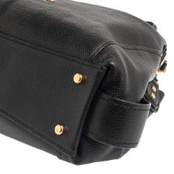 Pre Owned Coach Black Leather Edie 31 Shoulder Bag