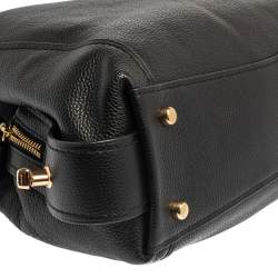 Pre Owned Coach Black Leather Edie 31 Shoulder Bag