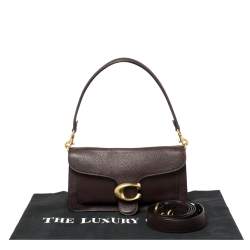Pre Owned Coach Burgundy Leather Tabby 26 Medium Shoulder Bag