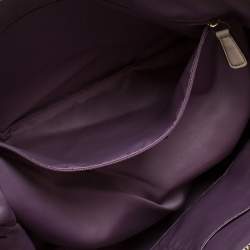 مملوكة مسبقًا Coach Beige Laser Cut Shimmer Leather Lindsey Shoulder Bag