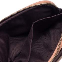 مملوكة مسبقًا Coach Coral Orange Leather and Suede Rivets Saddie Crossbody Bag