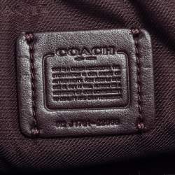 مملوكة مسبقًا Coach Coral Orange Leather and Suede Rivets Saddie Crossbody Bag