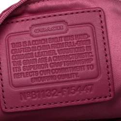 Pre Owned Coach Pink Soft Leather Satchel