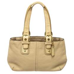 Coach Cream Leather Soho Tote