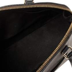 Pre Owned Coach Brown/Black Signature Coated Canvas And Leather Mini Sierra Satchel