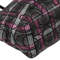 Coach Multicolor Canvas and Patent Leather Diaper Bag  