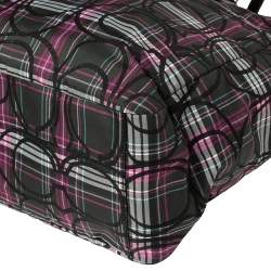 Coach Multicolor Canvas and Patent Leather Diaper Bag  