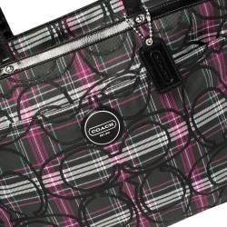 Coach Multicolor Canvas and Patent Leather Diaper Bag  