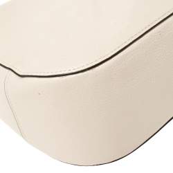 Pre Owned Coach White Leather Sutton Hobo
