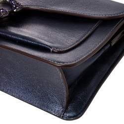 Pre Owned Coach Metallic Blue/Purple Ombre Leather Tabby Shoulder Bag
