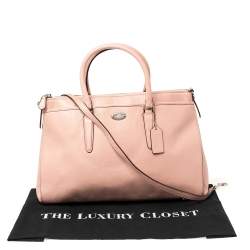 Pre Owned حقيبة يد كوتش مورغان جلد وردية