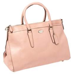 Pre Owned حقيبة يد كوتش مورغان جلد وردية