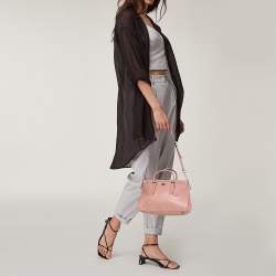 Pre Owned حقيبة يد كوتش مورغان جلد وردية