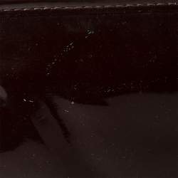 Pre Owned حقيبة كلتش كوتش ماديسون جلد لامع بنى مقاس 