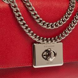 Pre Owned Coach Red Leather Mini Cassidy Shoulder Bag