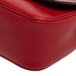Pre Owned Coach Red Leather Mini Cassidy Shoulder Bag