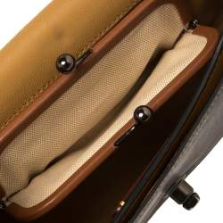 Pre Owned Coach Black Leather Dinky Crossbody Bag