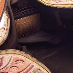 Coach Beige/Brown Signature Canvas and Leather Hobo