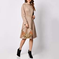 Coach Beige/Brown Signature Canvas and Leather Hobo