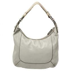 Coach Grey Python and Croc Embossed and Leather Kristin Hobo