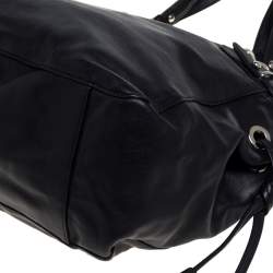 Pre Owned Coach Black Leather Colette Shopper Tote