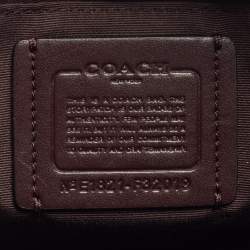 Pre Owned Coach Plum Patent and Leather Mini Sierra Satchel