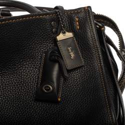 Pre Owned Coach Black Leather Rouge 25 Tote