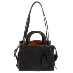 Pre Owned Coach Black Leather Rouge 25 Tote
