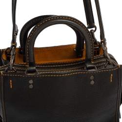 Pre Owned Coach Black Leather Rouge 25 Tote