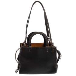 Pre Owned Coach Black Leather Rouge 25 Tote