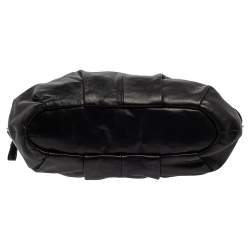 Pre Owned حقيبة ساتشل كوتش ماديسون صوفيا كبيرة جلد أسود