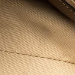 Pre Owned  Coach Beige/Brown Signature Canvas and Leather Satchel