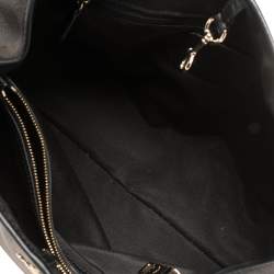 Pre Owned Coach Dark Brown Signature Coated Canvas and Leather Drawstring Carryall Satchel