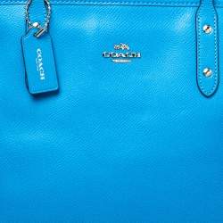 مملوكة مسبقًا Coach Blue Leather City Zip Tote