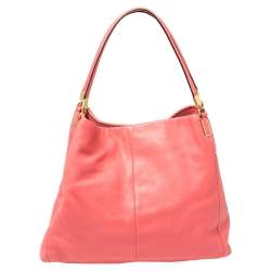 Pre Owned حقيبة كتف كوتش ايدي جلد وردي