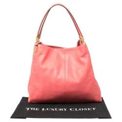 Pre Owned حقيبة كتف كوتش ايدي جلد وردي